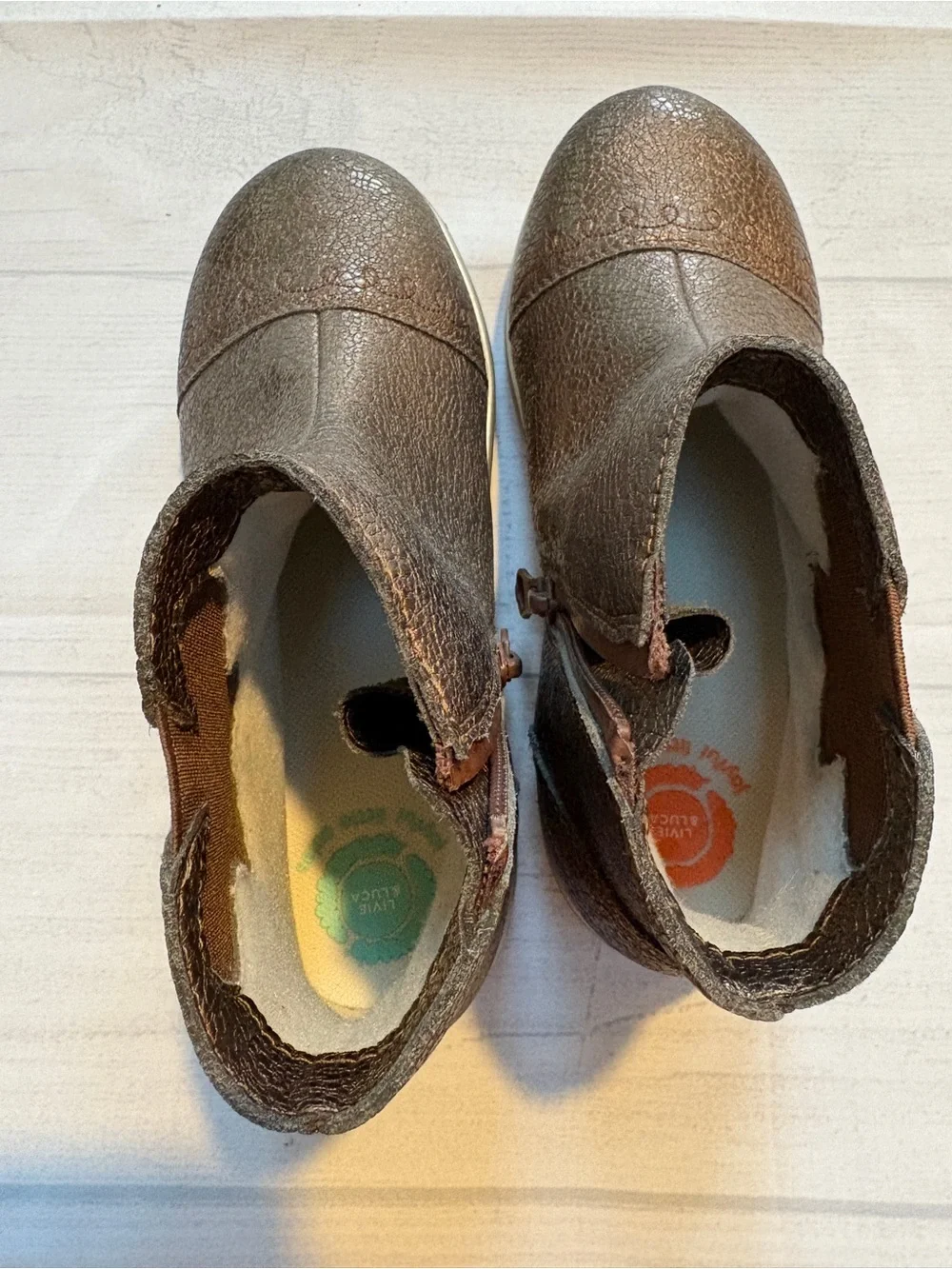 Livie & Luca Metallic Brown metallic Ankle Boots